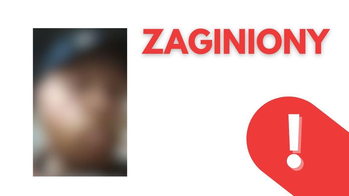 zdjęcie przedstawia portret mężczyzny z napisem zaginiony