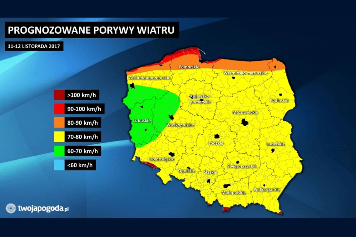 Zbliża się orkan Marcin - dotrze już jutro