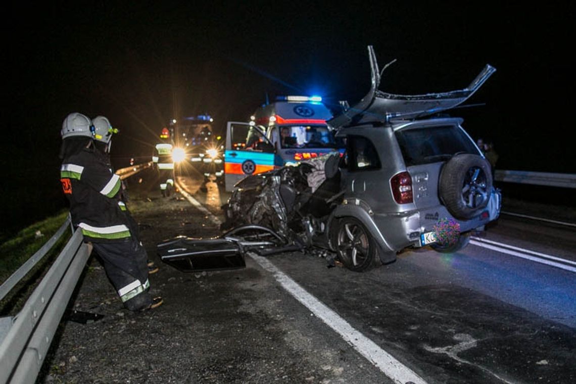 Zderzenie pojazdów na Ropskiej Górze