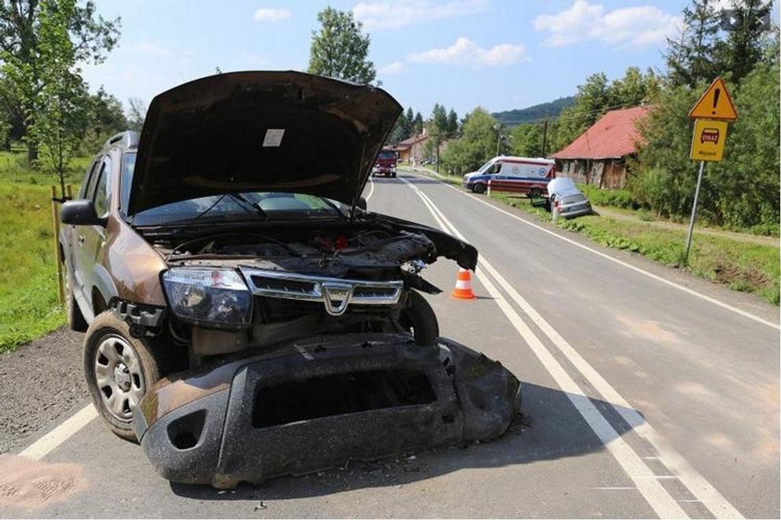 Zderzenie pojazdów w Zdyni. Jedna osoba poszkodowana. AKTUALIZACJA