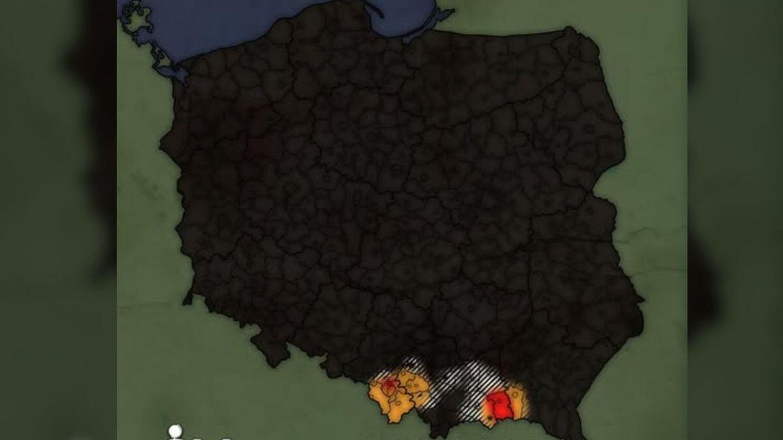 zdjęcie przedstawia mapę polski
