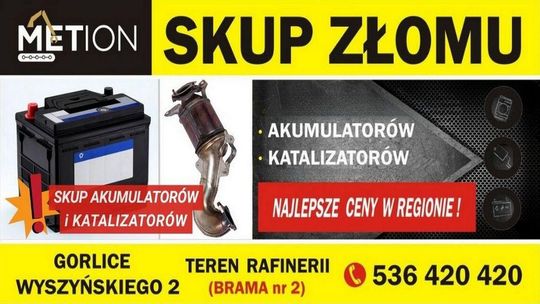 METION - Skup złomu, akumulatorów, katalizatorów - ul. Biecka 23A, Gorlice