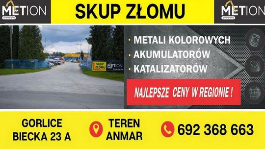 METION - Skup złomu, akumulatorów, katalizatorów - ul. Biecka 23A, Gorlice