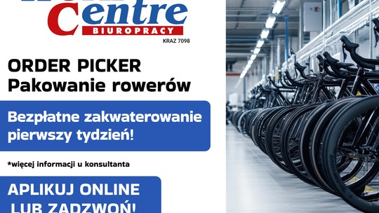 Order picker – pakowanie rowerów (k/m) Oferta pracy w Holandii