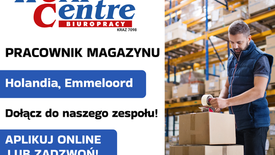 Pracownik magazynu (k/m) Oferta pracy w Holandii
