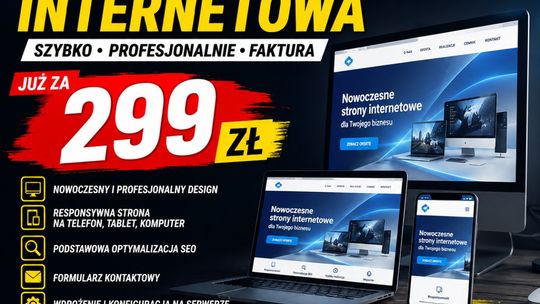 Profesjonalna strona internetowa od 299 zł  •  faktura | stronaza299.pl