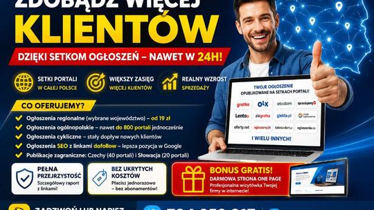 Setki portali ogłoszeniowych w jednym pakiecie promocyjnym