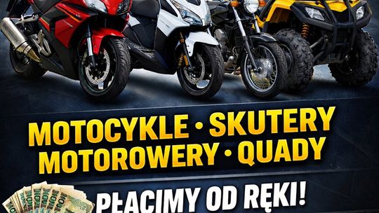 SKUP MOTOCYKLI SKUTERÓW MOTOROWERÓW QUADÓW