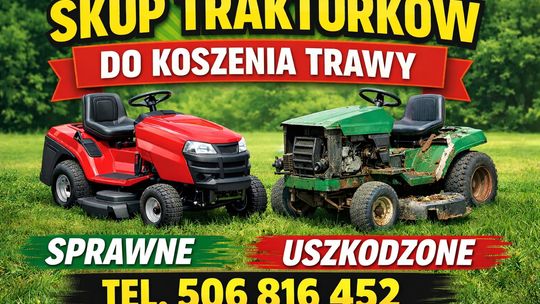 SKUP TRAKTORKÓW DO KOSZENIA TRAWY TRAKTORKI TRAKTOREK