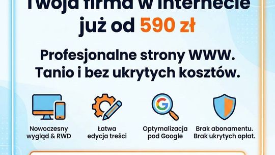 Strona internetowa już od 590 zł - BEZ PRZEPŁACANIA! + DODAWANIE OGŁOSZEŃ