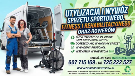 Utylizacja sprzętu fitness, rehabilitacyjnego i sportowego Utylizacja sprzętu fitness, rehabilitacyjnego i sportowego