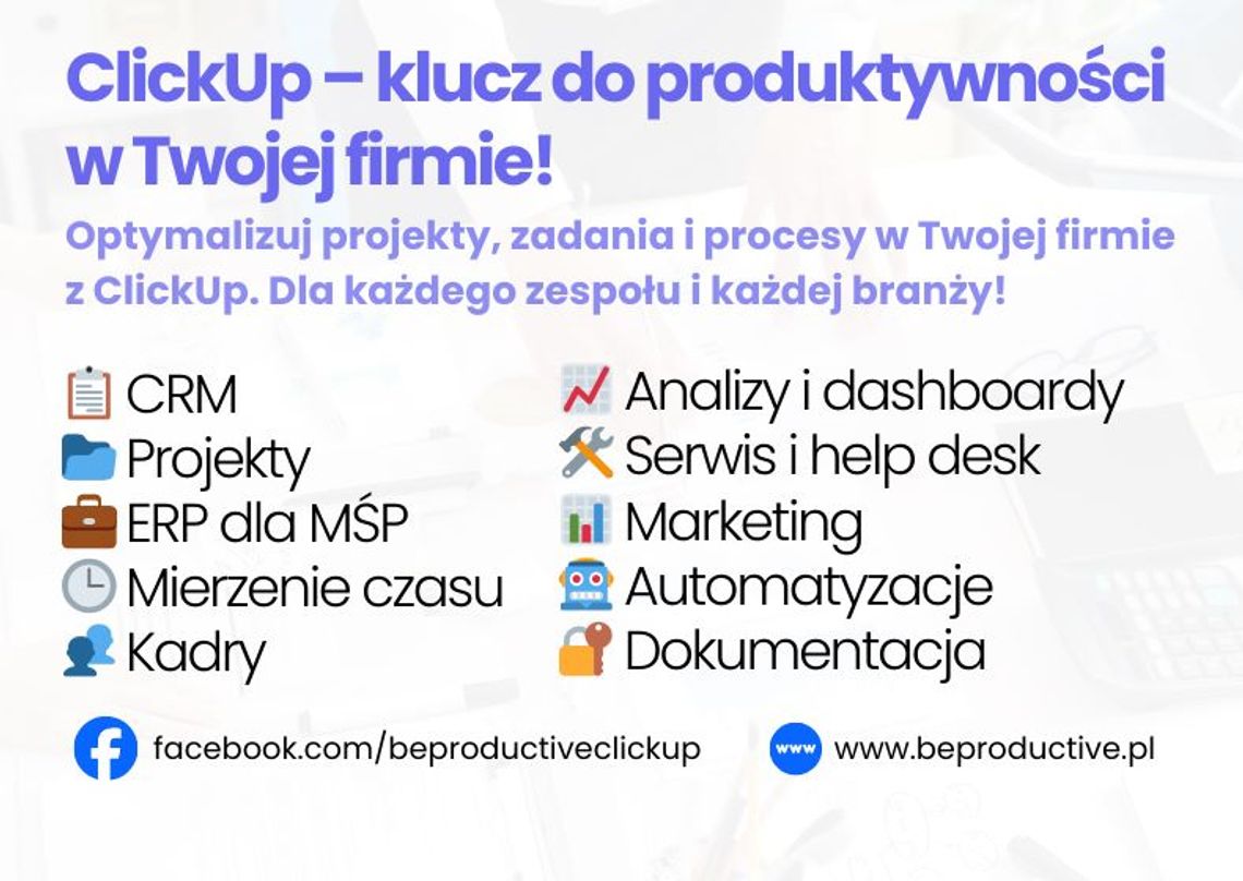 Konsultant ClickUp wdrożenie CRM i zarządzanie projektami Konsultant ClickUp wdrożenie CRM i zarządzanie projektami