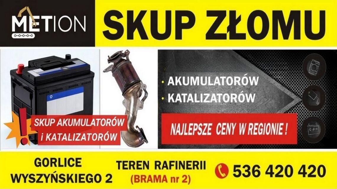 METION - Skup złomu, akumulatorów, katalizatorów - ul. Biecka 23A, Gorlice METION - Skup złomu, akumulatorów, katalizatorów - ul. Biecka 23A, Gorlice