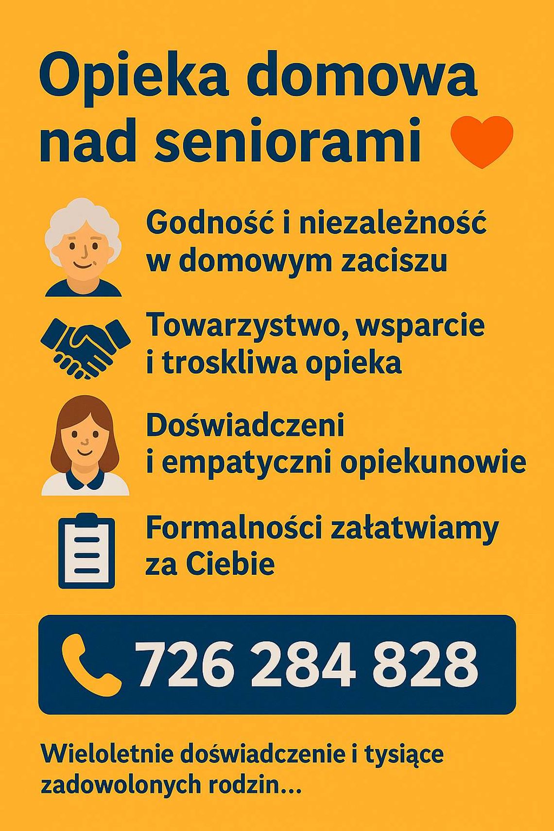 Opieka domowa nad seniorami Gorlice Całodobowo