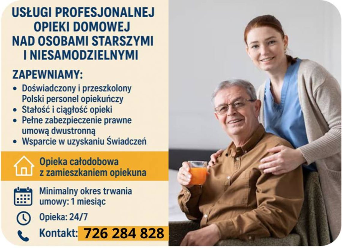 Opieka Seniora Całodobowa w Domu - Zamów Opiekunkę Gorlice Cała MAŁOPOLSKA/ Opiekunka 24h