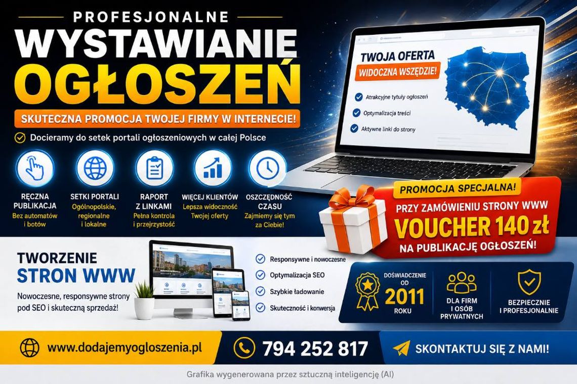 Profesjonalne zamieszczanie ogłoszeń internetowych + Tanio strony WWW Profesjonalne zamieszczanie ogłoszeń internetowych + Tanio strony WWW