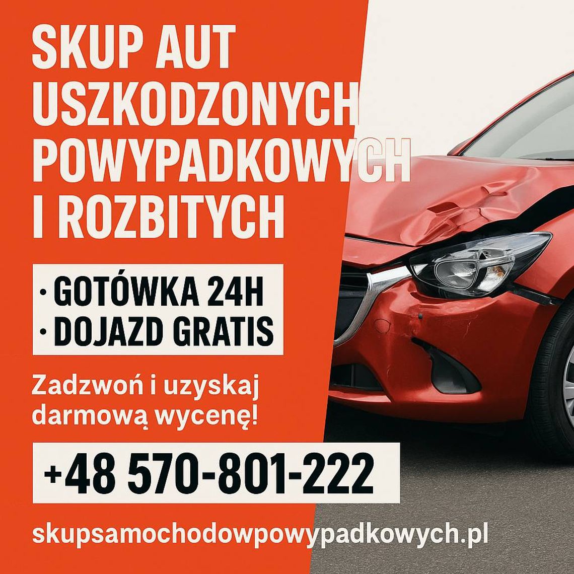 Skup aut powypadkowych Gorlice /Małopolskie