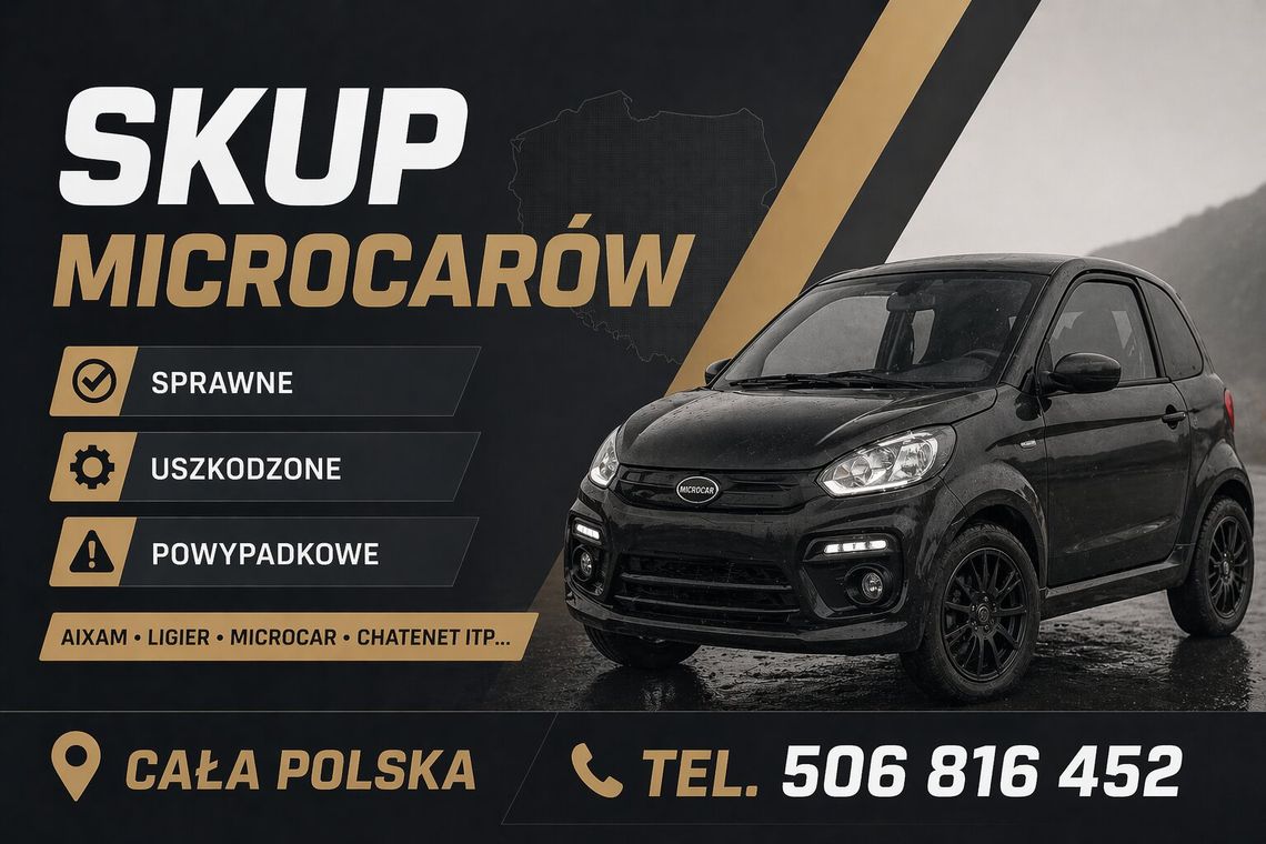 SKUP MICROCARÓW -SPRAWNE I USZKODZONE- MICROCAR TEL: 506816452 SKUP MICROCARÓW -SPRAWNE I USZKODZONE- MICROCAR TEL: 506816452