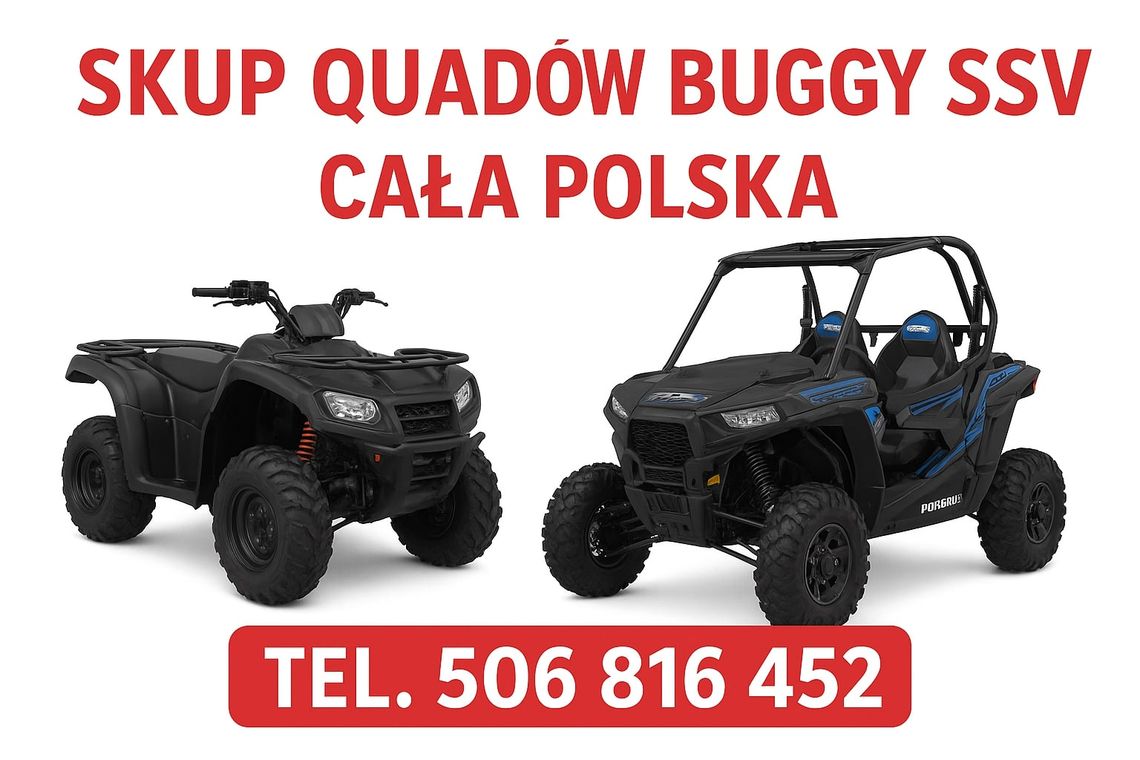 SKUP QUADÓW QUAD QUADY ATV BUGGY SSV UTV 4X4 SPRAWNE I USZKODZONE!