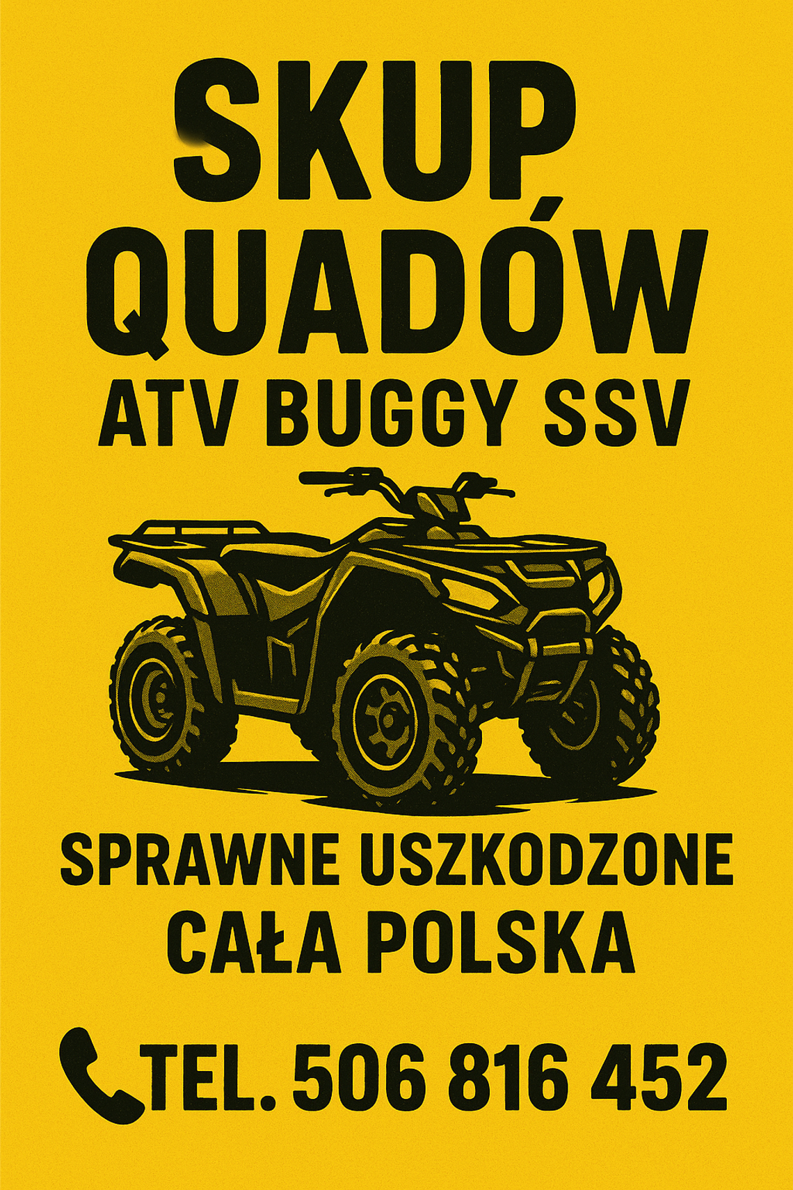 SKUP QUADÓW QUAD QUADY ATV SKUTERÓW WODNYCH ŚNIEŻNYCH