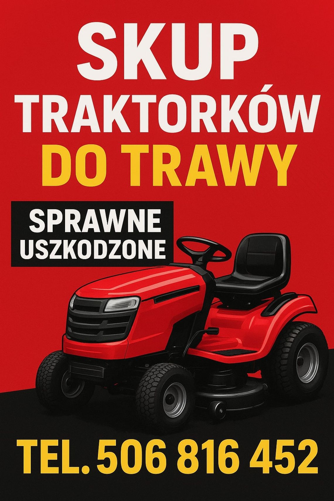 SKUP TRAKTORKÓW DO KOSZENIA TRAWY TRAKTORKI TRAKTOREK