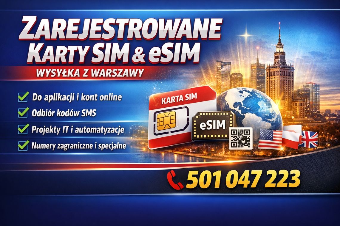 Sprzedam SIM/eSIM gotowe do użycia