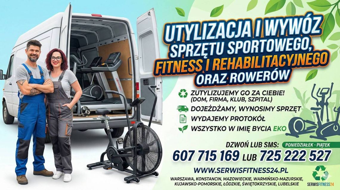 Utylizacja sprzętu fitness, rehabilitacyjnego i sportowego Utylizacja sprzętu fitness, rehabilitacyjnego i sportowego