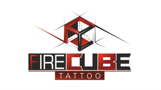 Fire Cube Tattoo