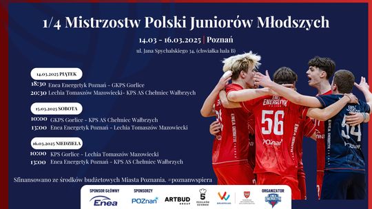 1/4 Mistrzostw Polski Juniorów Młodszych - Poznań | zapowiedzi imprez - halogorlice.info