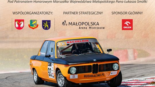 Zdjęcie przedstawia plakat zapowiadający wydarzenie - 13 Wyścig Górski Magura Małastowska