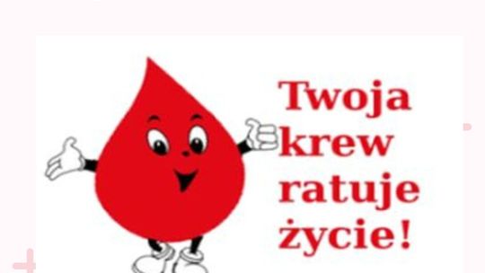 Plakat zapowiadający wydarzenie - Akcja krwiodawstwa w Binarowej