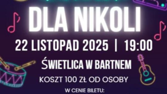plakat zapowiadający wydarzenie pt. Andrzejki dla Nikoli Wozniak