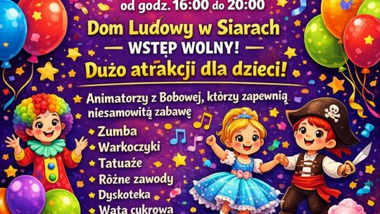 Bal przebierańców dla dzieci i rodziców w Siarach | zapowiedzi wydarzeń - halogorlice.infi plakat zapowiadający wydarzenie - Bal przebierańców dla dzieci i rodziców w Siarach