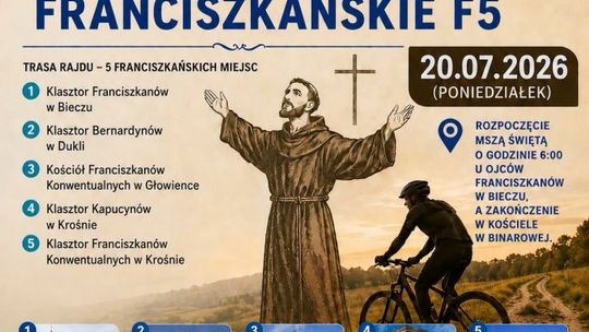 Binarowska Szprycha 2026. Rajd śladami franciszkanów