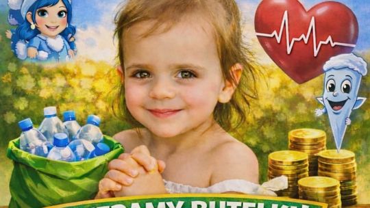 plakat zapowiadający wydarzenie - Butelkowa akcja dla Nikoli Woźniak w Łużnej