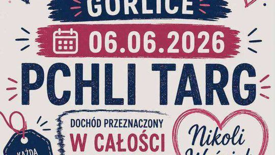 Zdjęcie przedstawia plakat zapowiadający wydarzenie - Charytatywny Pchli Targ dla Nikoli