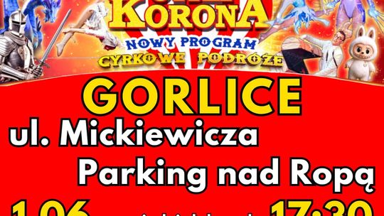 zdjęcie przedstawia plakat promujący wydarzenie - Cyrk Korona - „Cyrkowe Podróże”