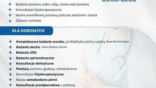 zdjęcie przedstawia plakat promujacy wydarzenie -  „Czwartek dla Zdrowia"