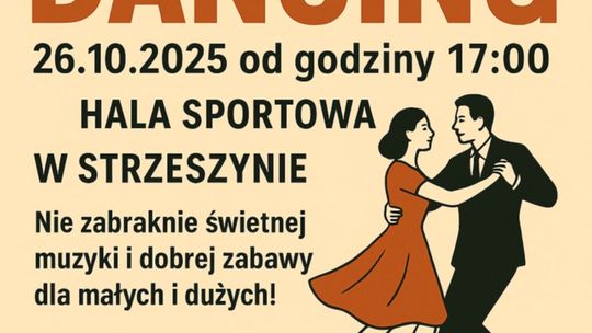 Dancing w ZSP w Strzeszynie | zwiastuny imprez - halogorlice.info Zdjęcie przedstawia plakat promujący wydarzenie Dancing w ZSP w Strzeszynie