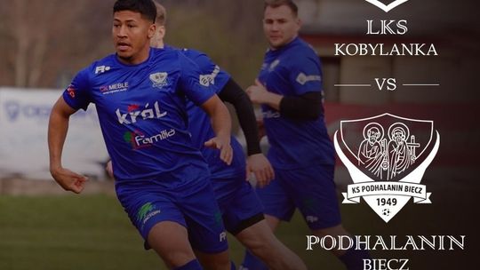 plakat zapowiadający wydarzenie - Derby LKS Kobylanka - Podhalanin Biecz