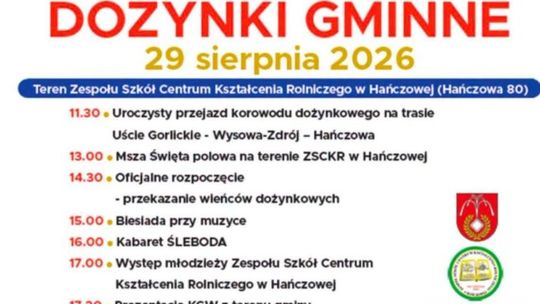 Dożynki Gminne w Hańczowej | zapowiedzi wydarzeń - halogorlice.info