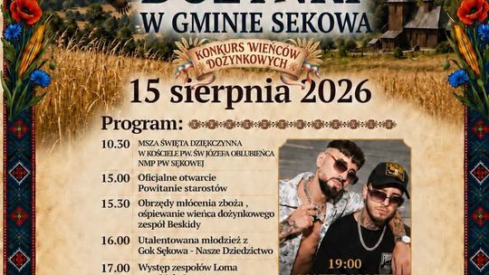 Dożynki w gminie Sękowa | zapowiedzi wydarzeń - halogorlice.info