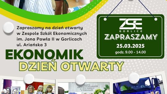 Plakat Dnia Otwartego w ZSE Gorlice