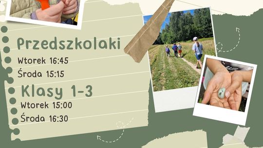 Dzikie Lekcje 2025/26 w terenie lub w sali edukacyjnej | halogorlice.info Zdjęcie przedstawia plakat promujący wydarzenie Dzikie Lekcje 2025/26 w terenie lub w sali edukacyjnej