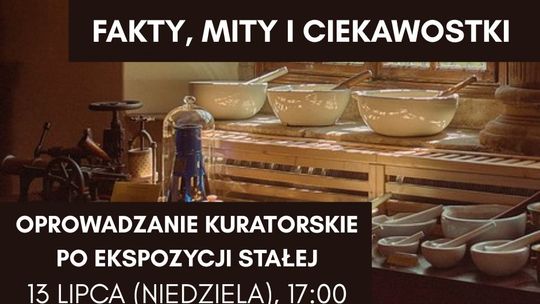 Farmacja w Bieczu. Fakty, mity i ciekawostki | halogorlice.info Plakat promujący oprowadzenie kuratorskie po ekspozycji stałej w Bieczu.