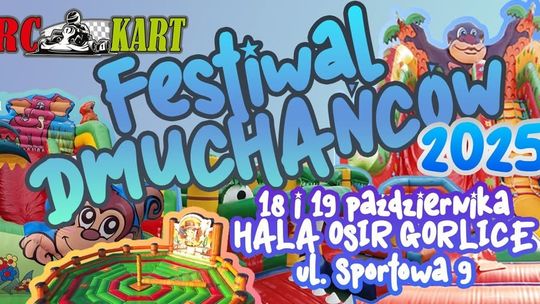 Festiwal Dmuchańców w Gorlicach | zapowiedzi imprez - halogorlice.info Plakat zapowiadający wydarzenie festiwal Dmuchańców w Gorlicach