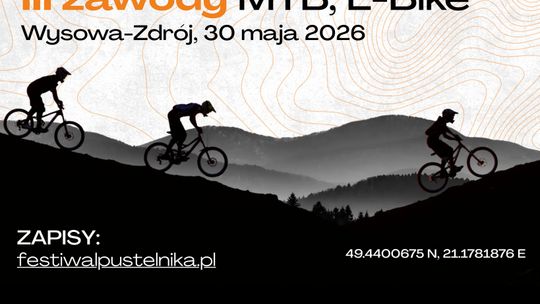 plakat zapowiadający wydarzenie - Festiwal Pustelnika w Wysowej zdrój