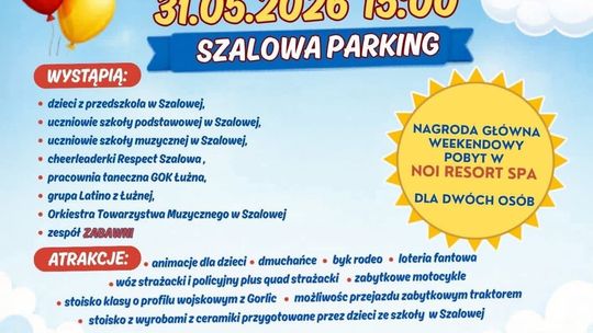 zdjęcie przedstawia plakat promujący wydarzenie - Festyn Rodzinny w Szalowej