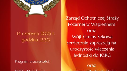 Gminny Dzień Strażaka w Wapiennem | halogorlice.info Plakat zapowiadający wydarzenie Gminny Dzień Strażaka w Wapiennem