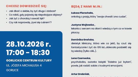 Gorlice. Konferencja „Siła i nadzieja – odczarujmy onkologię” | zapowiedzi wydarzeń - halogorlice.info